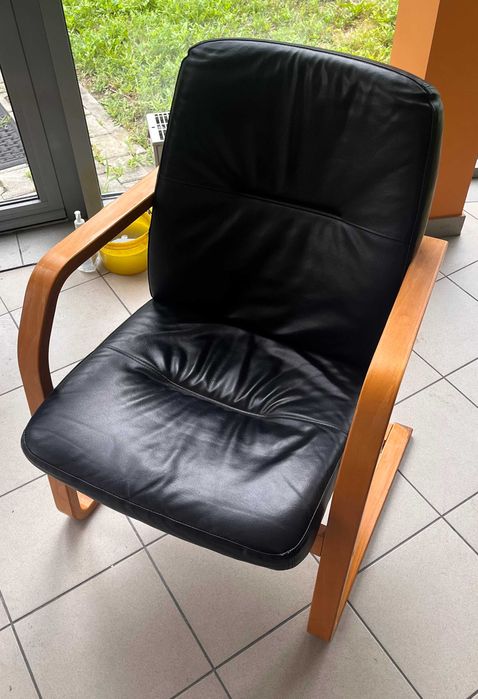 Skórzane fotele biurowe - sztuk 6 - 90 x 63cm