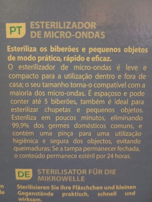 Esterilizador para micro-ondas - Chicco