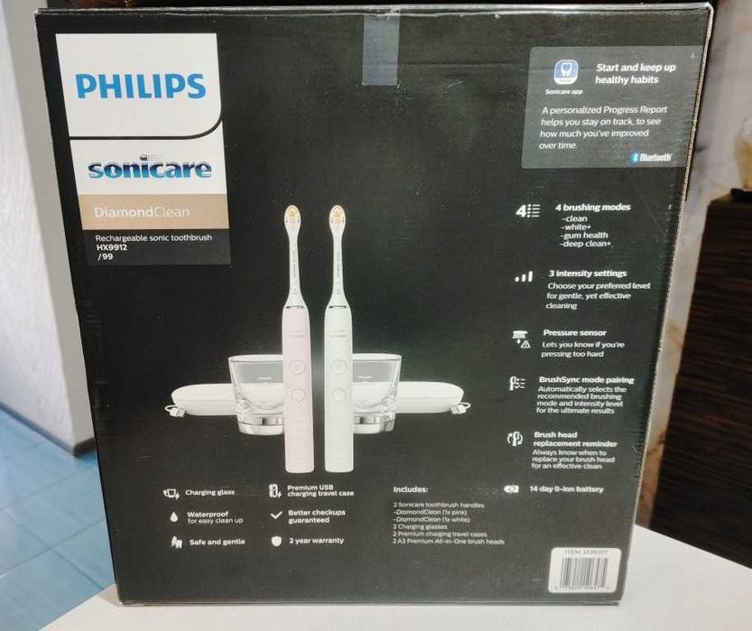 Електрична зубна щітка PHILIPS Sonicare DiamondClean 9000 HX9911