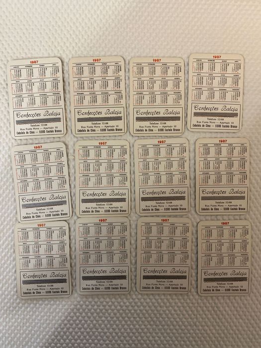 3 Coleções de calendários 26 no total
