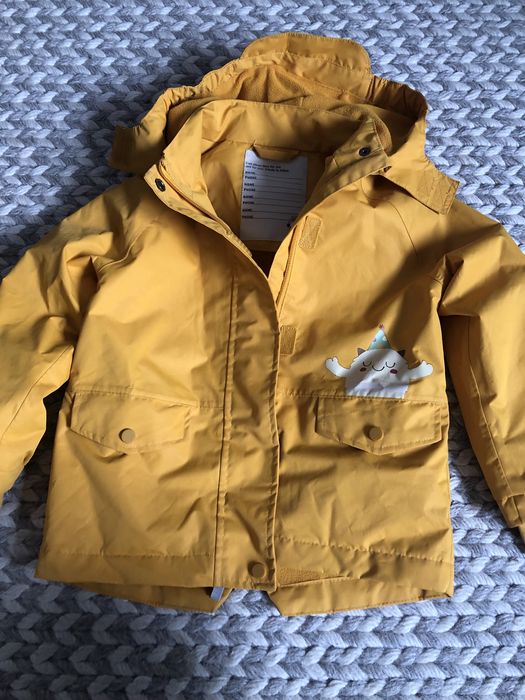 Kurtka przeciwdeszczowa  dziewczęca 98/104/110 stan bardzo dobry