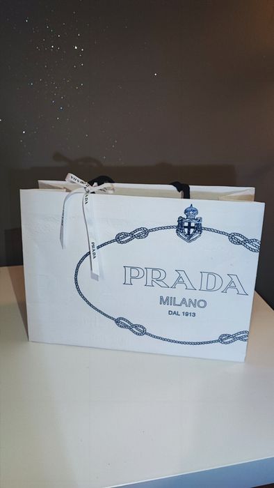 Torba papierowa Prada że wstążką torebka prezent