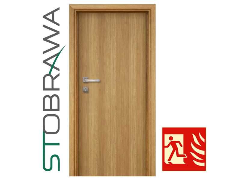 Drzwi 90 ppoż drewniane przeciwpożarowe EI30 eleganckie 32 bB