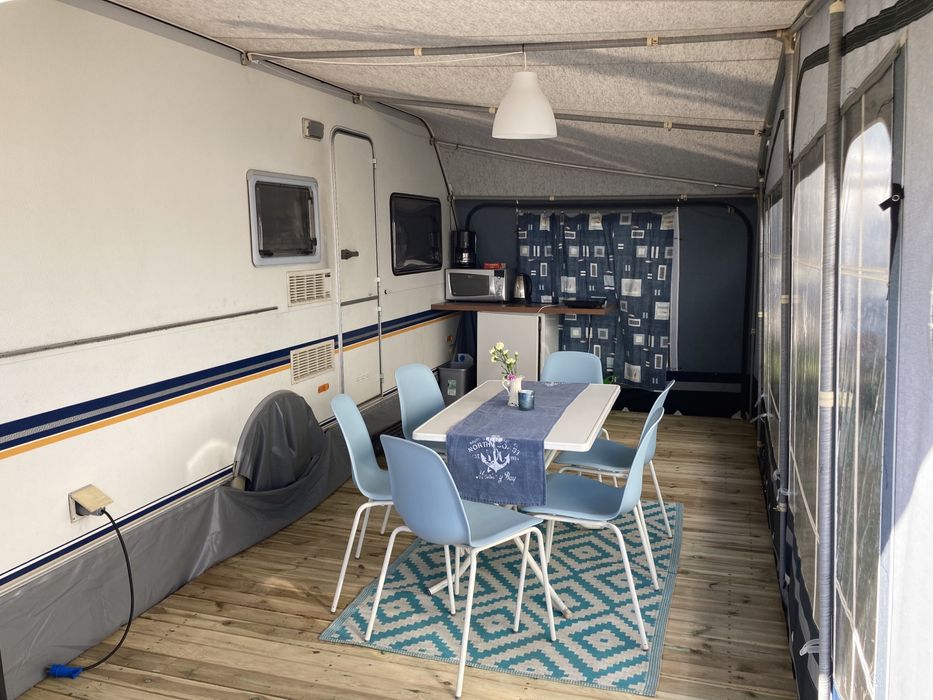 Wynajem przyczepa kempingowa Chałupy 5,5 Albatros Hel campnig kamper