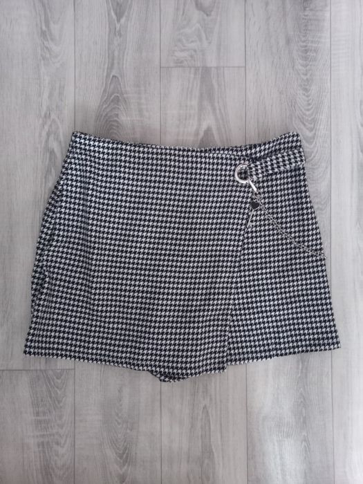 Spódnico-spodenki z łańcuszkiem c&a rozmiar 44 xxl kratka pepitka