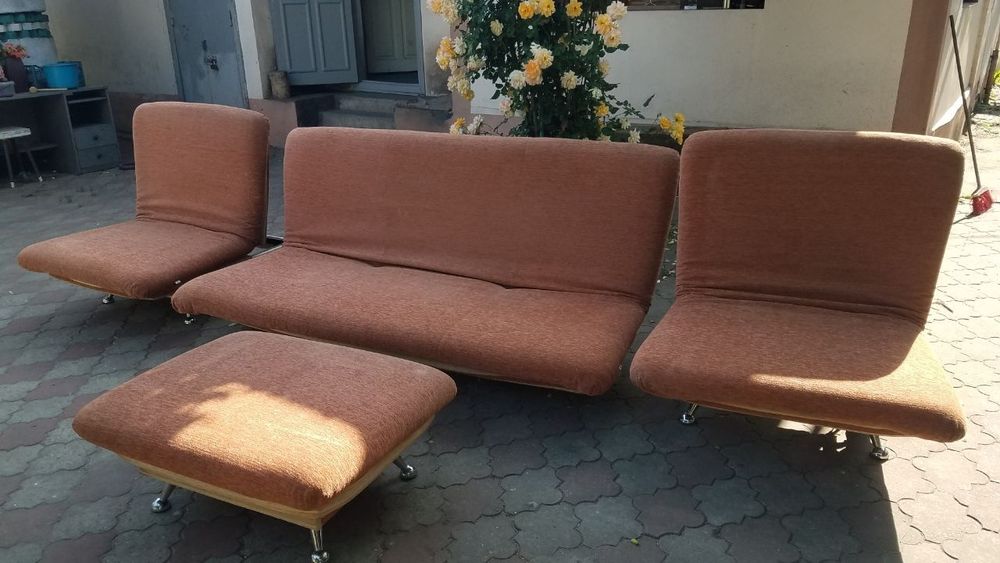 Диван, 2 кресла, пуфік