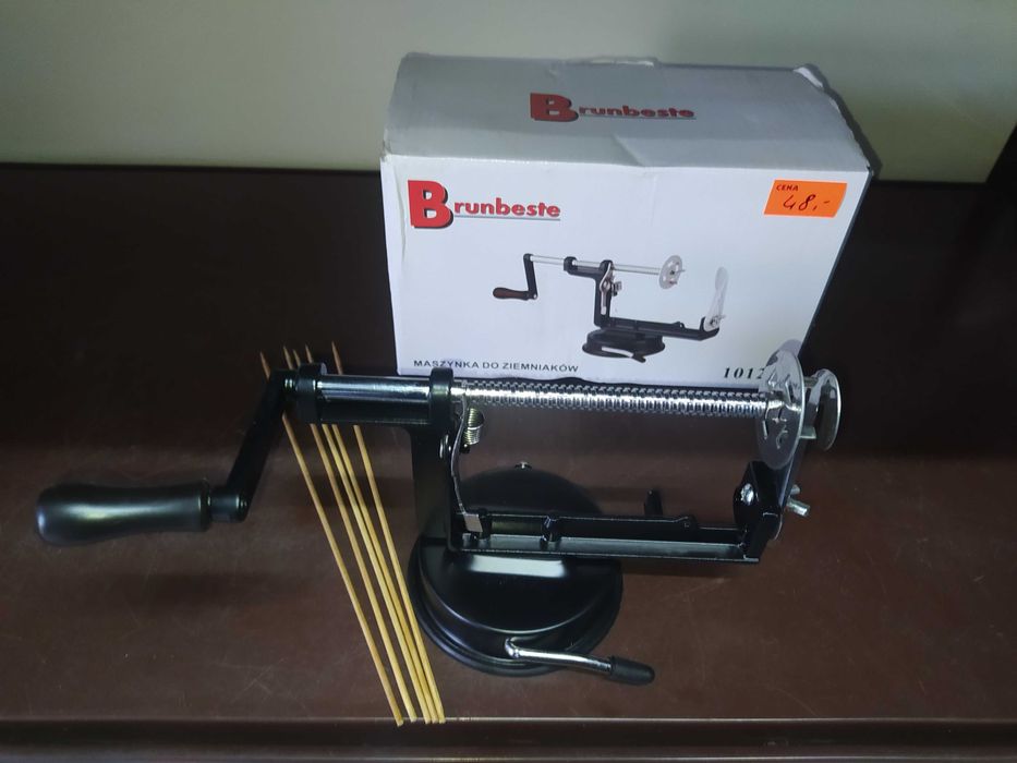 maszynka do obierania ziemniaków kręcona frytka nowa sprawna niemiecka