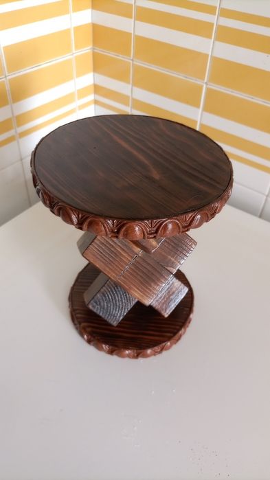 Pedestal novo madeira maciça