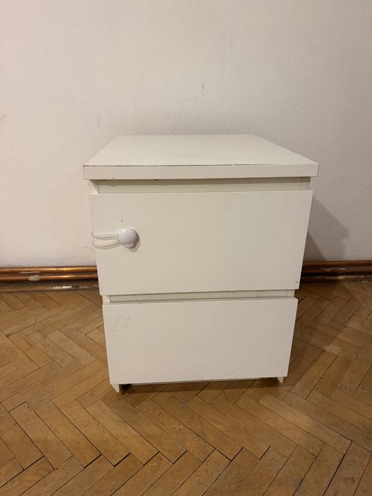 Stolik nocny szafka nocna szuflady biała