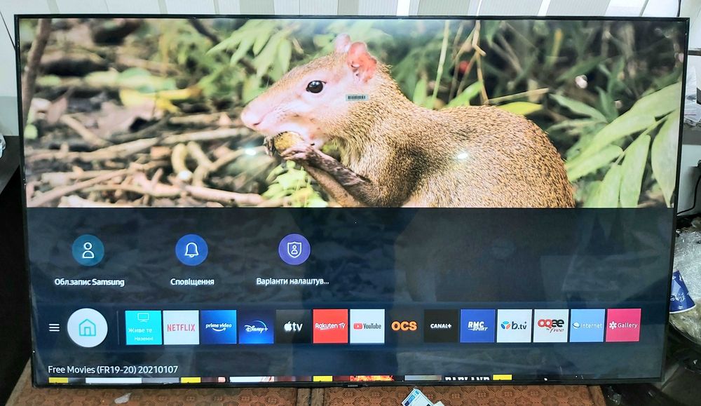 Смарт телевизор 65 дюймов Самсунг Samsung Crystal UHD 4K UE65DU7179