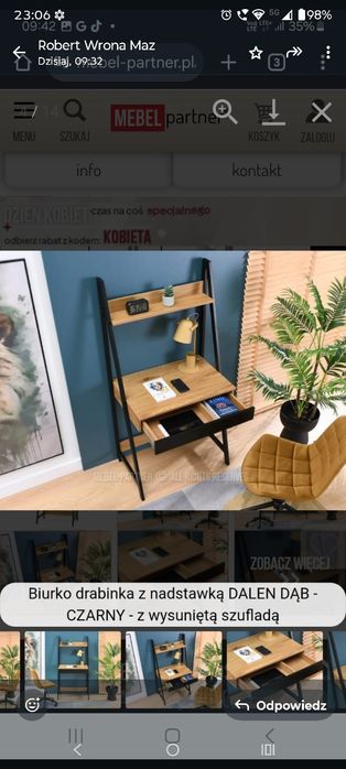 Nowe biurko bardzo funkcyjne