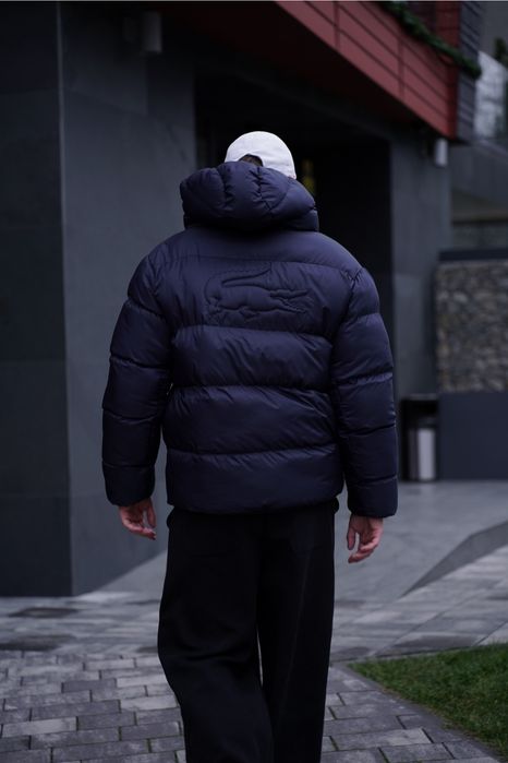 Lacoste двосторонній пуховик – велике лого, стиль на максимум