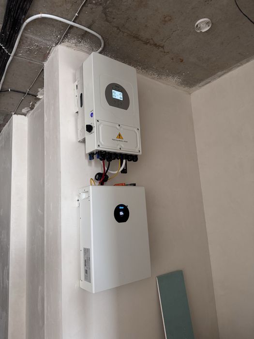 Комплект резервного живлення Deye 5-6-8кв  для квартири під ключ.Гарантія,Сервіс