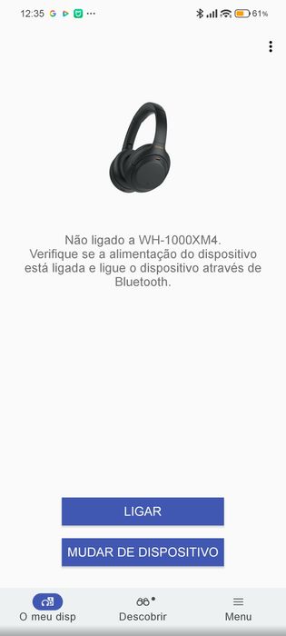 WH-1000XM4 com estojo e na cor preta