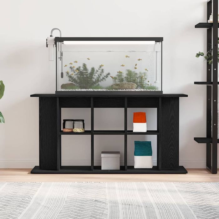 vidaXL Szafka pod akwarium, czarny dąb, 120x40x60 cm
