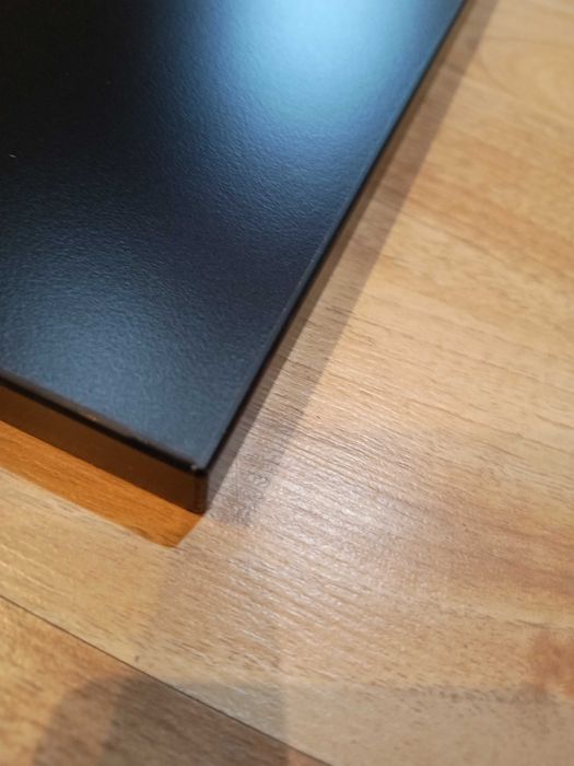 Półka formatka oklejona 4stronnie czarna blat 54.5 na 32cm