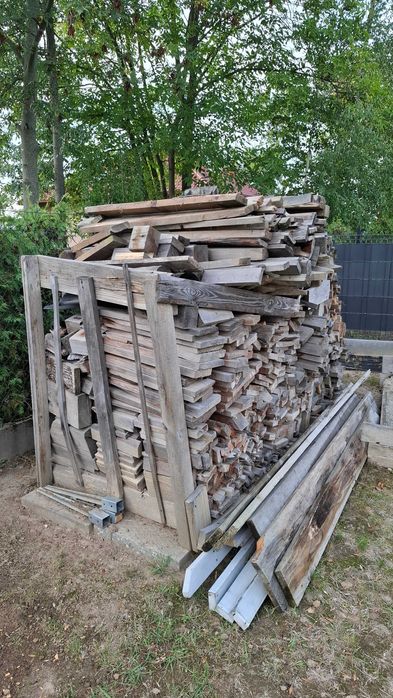 drewno, deski na opał  - około 3 m - łańcut odbiór osobisty