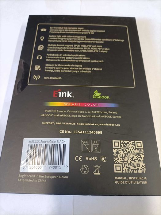inkbook Solaris Color Black Jak  Nowy e-czytnik książek ebook