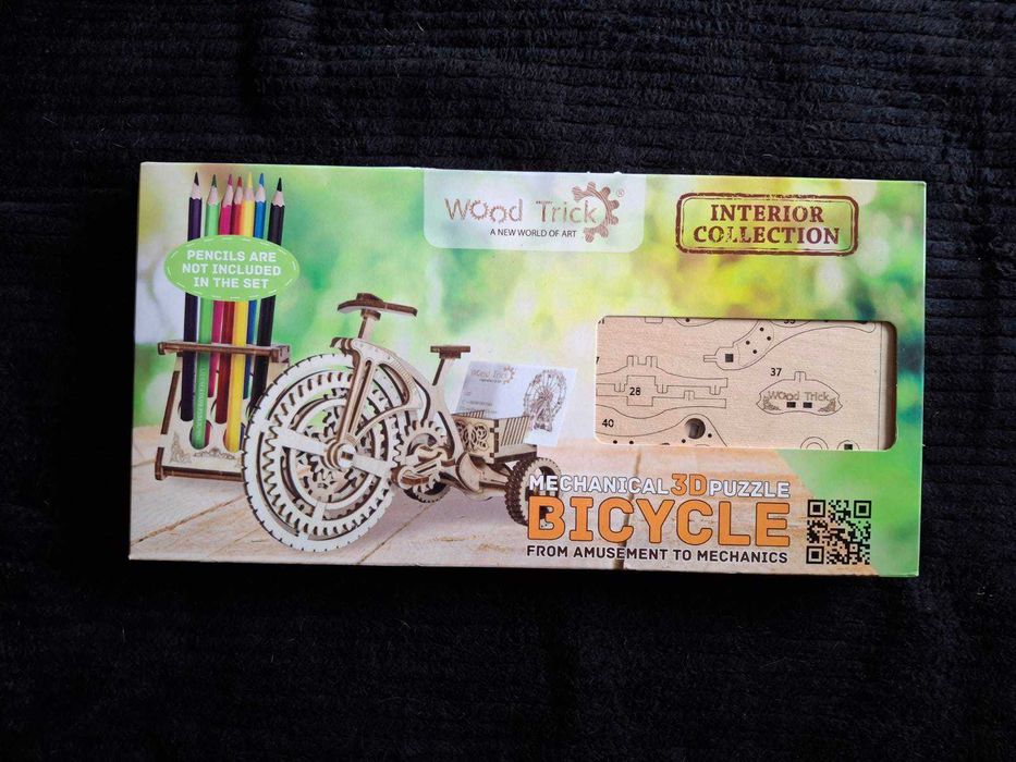 Механічний 3д пазл Wood Tric Bicycle Велосипед