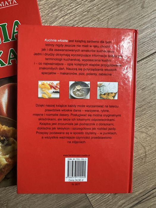 Zestaw ksiazek Kuchnia włoska
