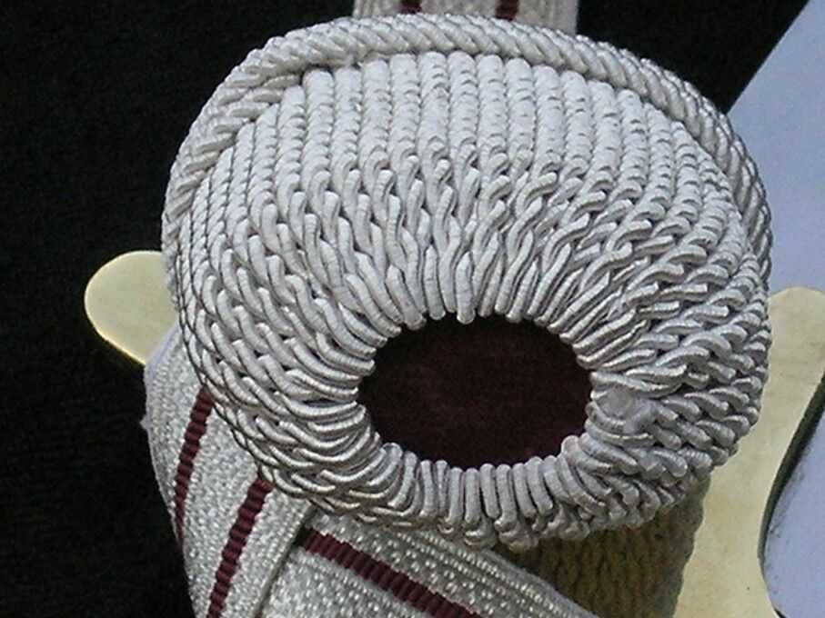 TEMBLAK, chwost oficerki do szabel WZ1917 oraz WZ1921 SREBRNY TEM1