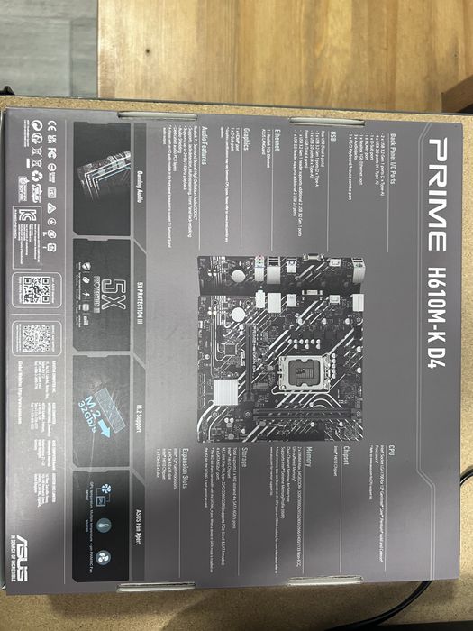 ASUS Prime H610M-K D4 Skt1700 Motherboard Micro-ATX64284297158659123