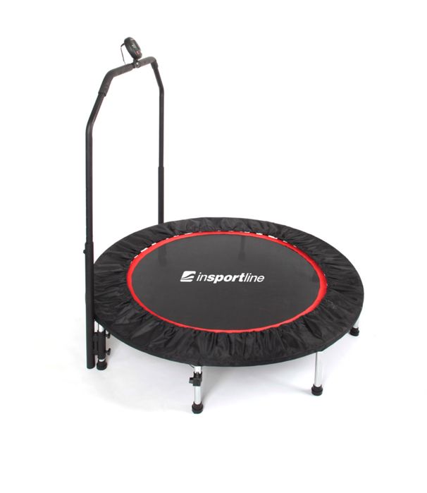 Trampolina fitness z poręczą inSportLine Profi Digital 100 cm
