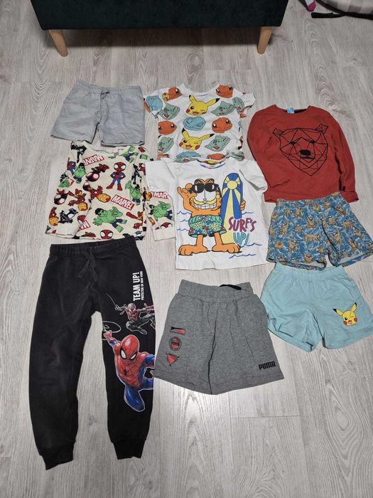 Zestaw ubrań chłopięcych 116 | Pokémon, Marvel, Star Wars, Puma, H&M