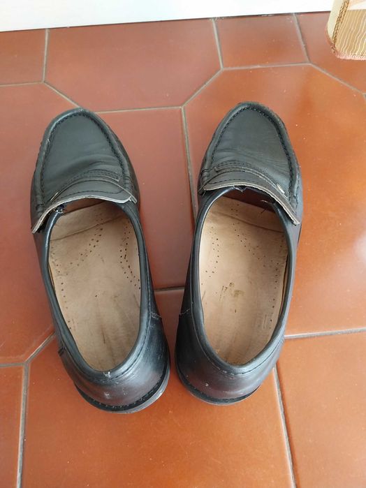 Sapatos de vela, clássicos, pretos, tamanho 40