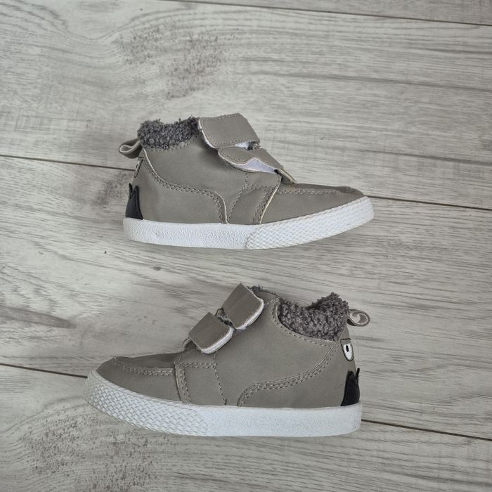 Ocieplane trampki buty na rzepy za kostkę dla chlopca, r 24