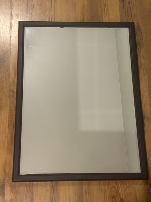 Czarne lustro 80x60cm