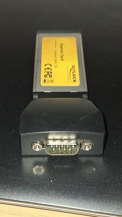 Karta adapter express card rs232 com do programowania Delock