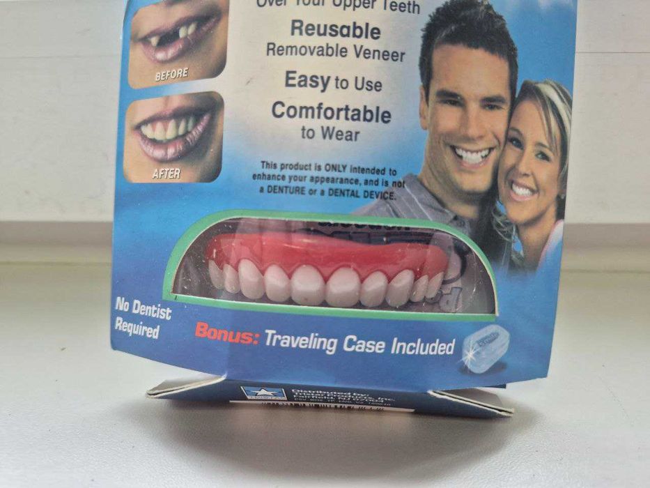 Знімні накладні вініри для зубів верхньої щелепи perfect smile veneers