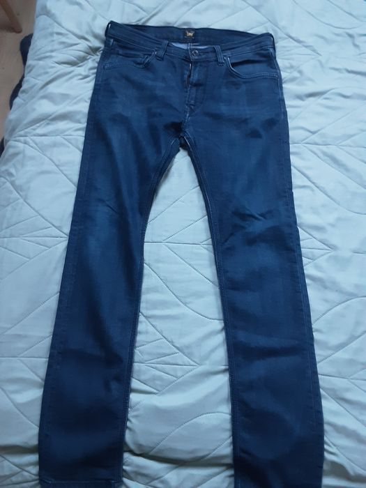 Spodnie jeansowe Lee, młodzieżowe.