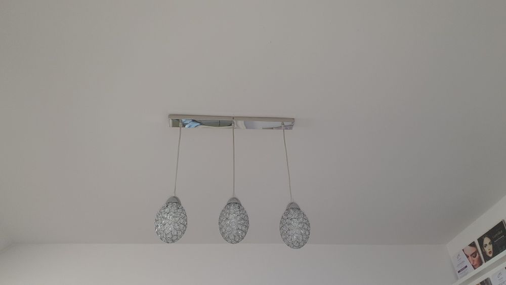 Lampa wisząca, żyrandol kryształy jajo