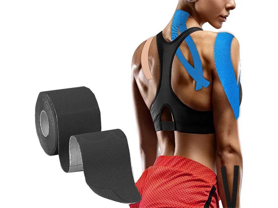 Taśma kinezjologiczna tape tejpy plastry KINESIOTAPING sportowa PRO 5m