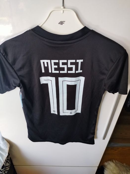 Czarna wyjazdowa koszulka reprezentacji Argentyny Messi