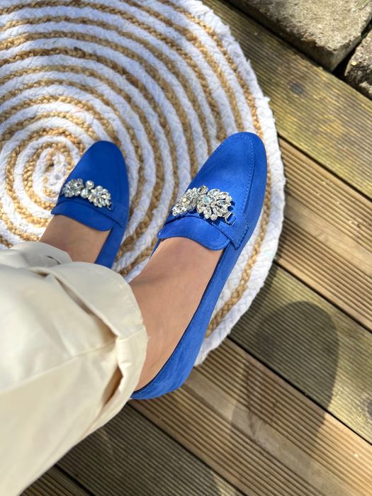 38 Sklep NOWE mokasyny damskie buty z aplikacją z przodu