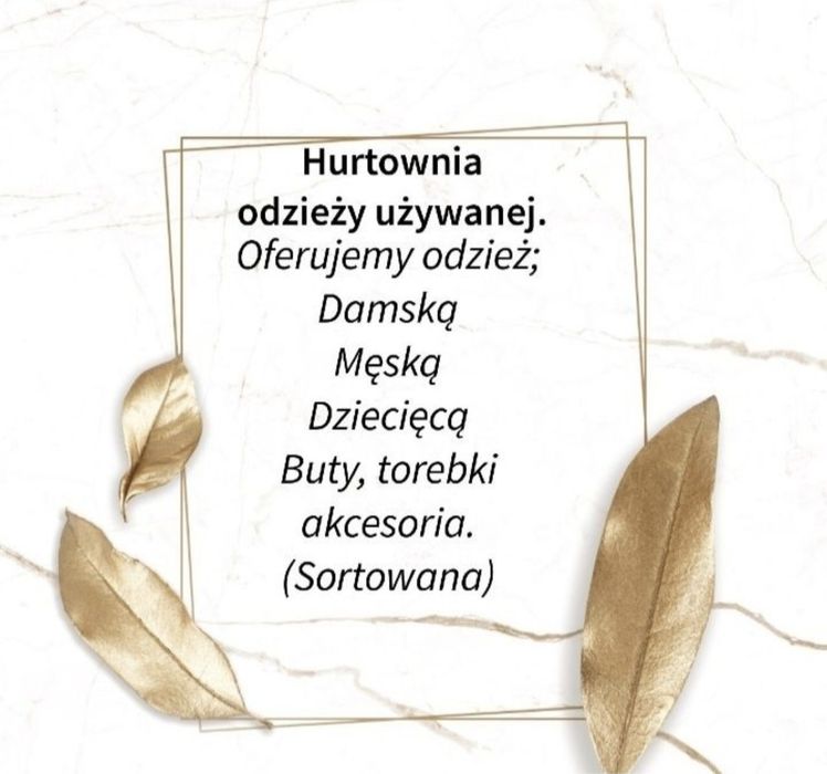 Odzież Sort Zagraniczna /Wysyłka/ Firmy /Konsument