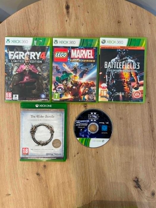 Xbox 360 x3 + 8 padów + Kinect + 3 dyski + 50-60 gier + akcesoria MEGA ZESTAW
