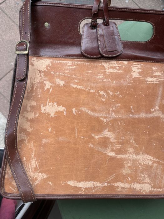 Mala de viagem de mão com bolsa interior em pele