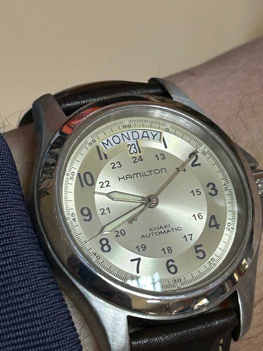 hamilton khaki automatic day-date h644550 full set