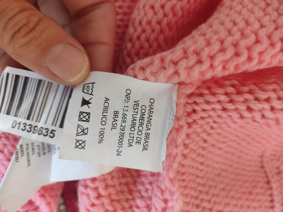 Casaco de malha para menina 4-5 anos - Novo!