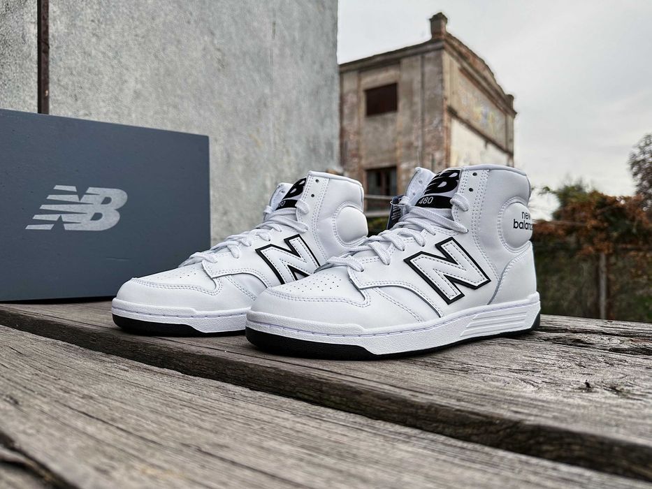 Мужские кожаные кроссовки New Balance 480 (2 цвета) BB480COA Оригинал