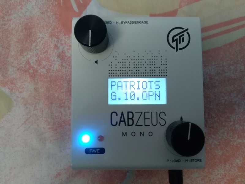 GFI System Cabzeus Mono – Simulador de Colunas & DI Box (Descontinuado / Raro)