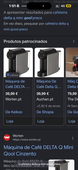 Cafeteira Delta Q Mini Qool