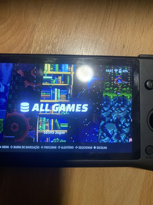 Consola Powkiddy X55  com 58593 jogos rocknix –Nova + Bolsa + Extras