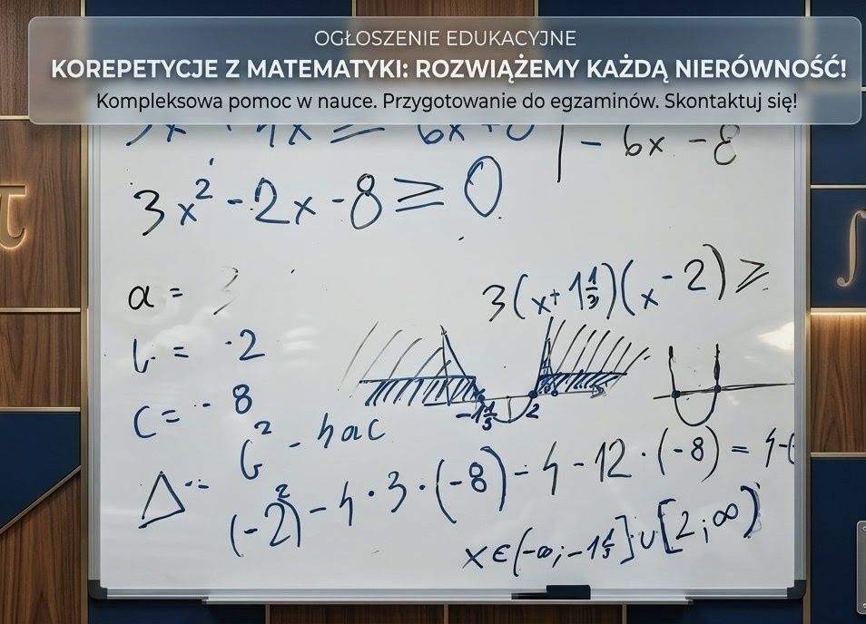 Poprawka z matematyki w sierpniu? Intensywne przygotowanie + dojazd Toruń