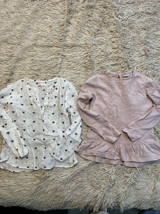 Zestaw mix paka ubrań dla dziewczynki rozmiar 122/128