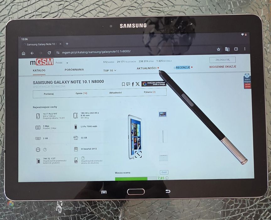 Tablet Samsung Galaxy Note 10.1